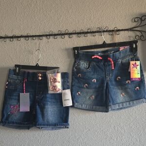 Girls' Vigoss Shorts with Rainbow Embroidery